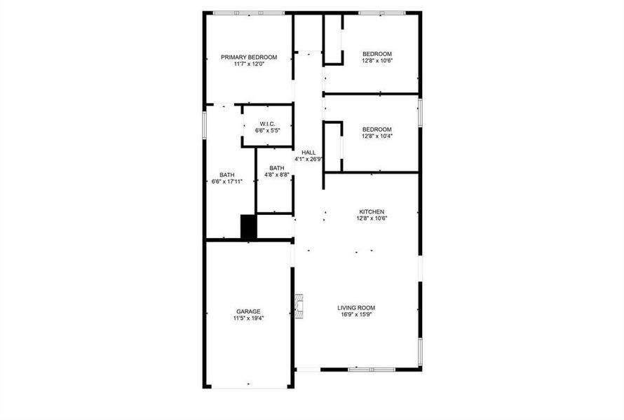 2D floor plan layout of this home in , Dallas, TX (Image 4). 2D floor plan layout of this home in , Dallas, TX (Image 4).