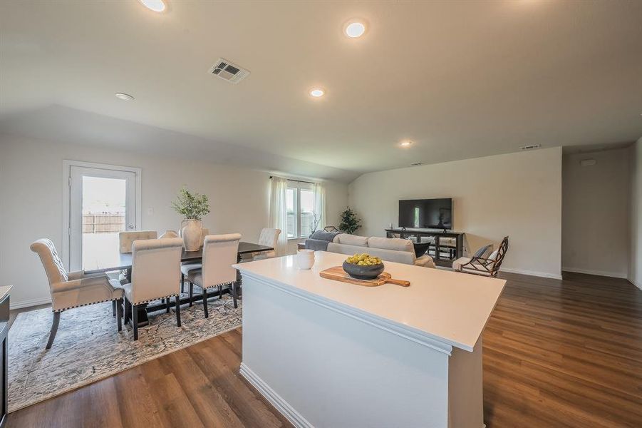 Furnished interior view inside a new home in Craftsman’s Corner, Cleburne (Image 26).