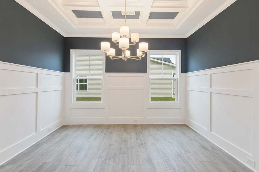 Representative unfurnished interior of a home built from the Magnolia by Caviness & Cates Communities in Bartlett Manor, Youngsville (Image 67).