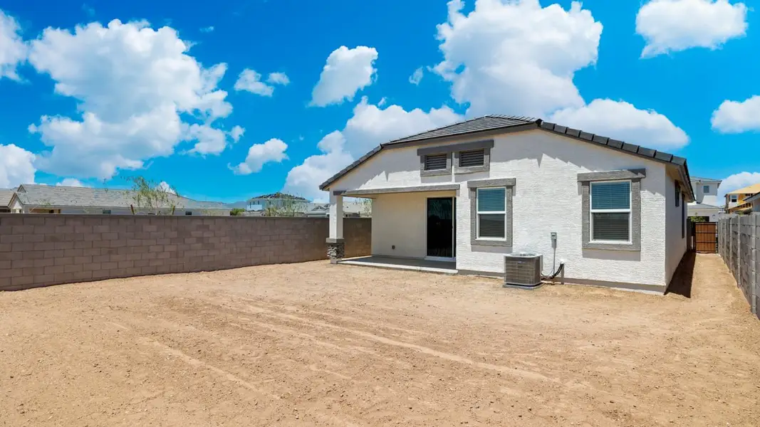 Exterior details and patio area of a home in Zanjero Pass, Waddell (Image 2).