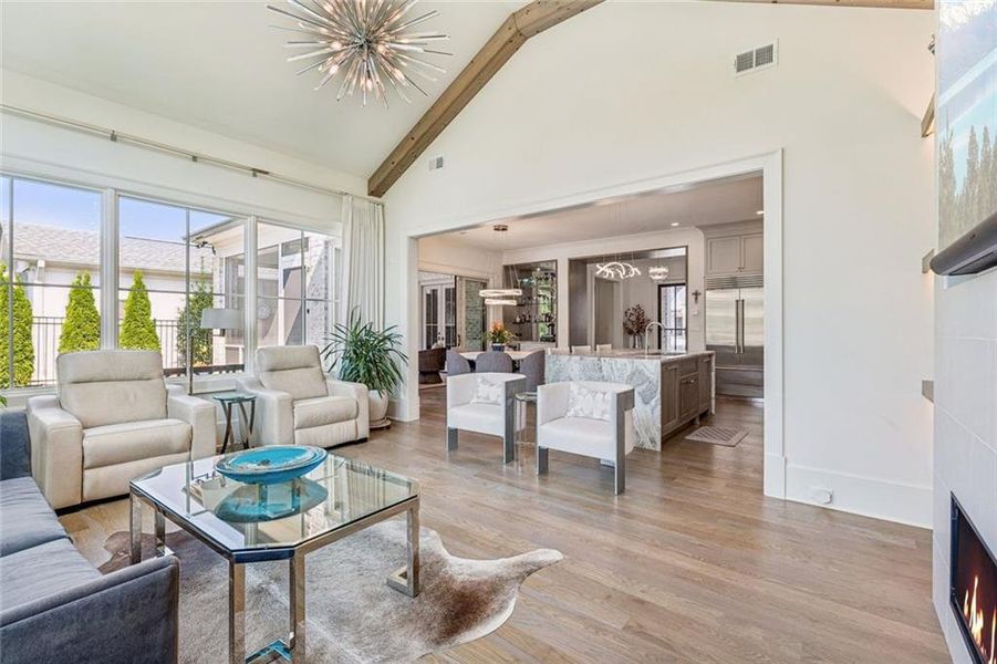 Furnished interior view inside a new home in , Alpharetta (Image 12).