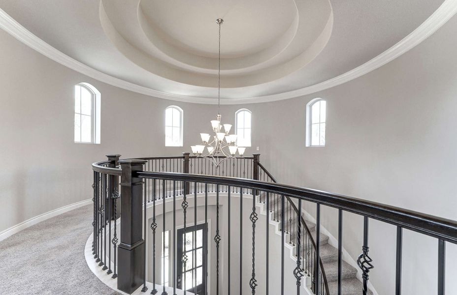 Spacious, unfurnished interior of a new home in Artavia 70′, Conroe (Image 34).