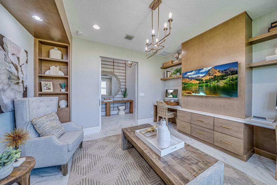 Representative furnished interior of a home built from the Cecelia 43 by GHO Homes in Tesoro Club, Port St. Lucie (Image 11).