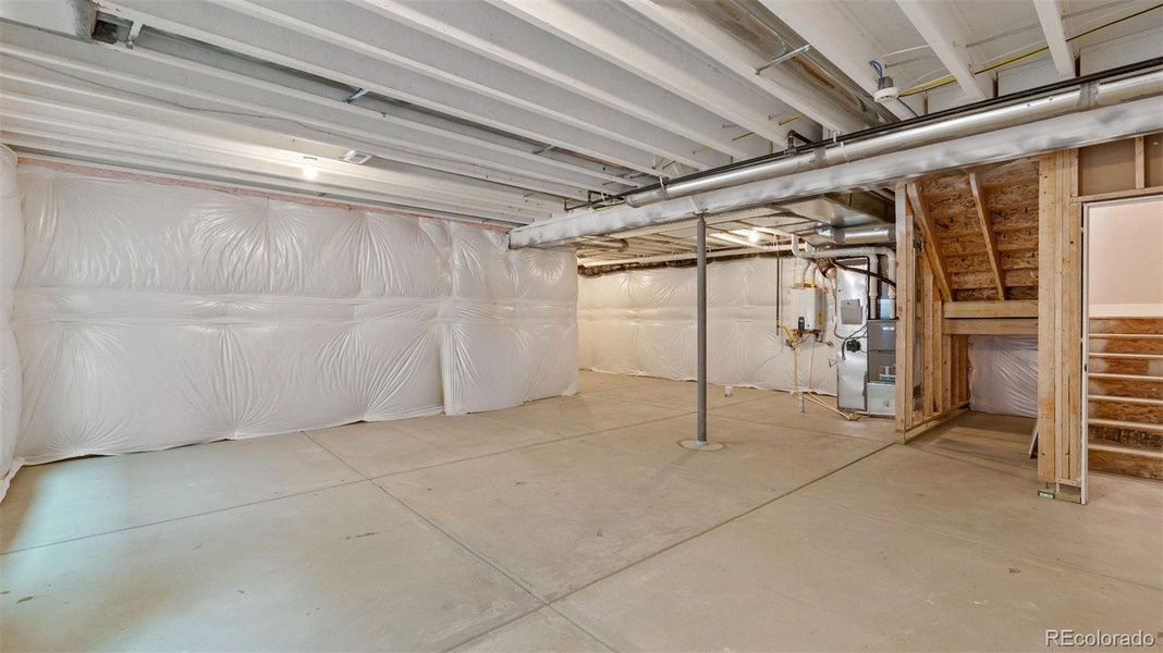 Unfinished basement Unfinished basement