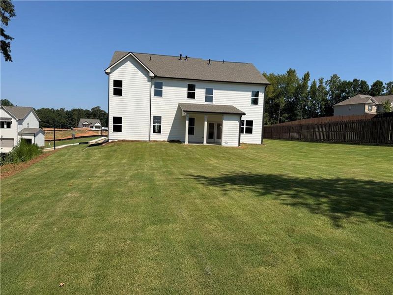 Exterior details and patio area of a home in Mallard’s Landing, Jefferson (Image 23).