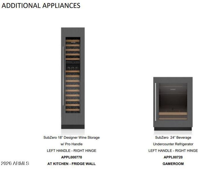Additional Appliances