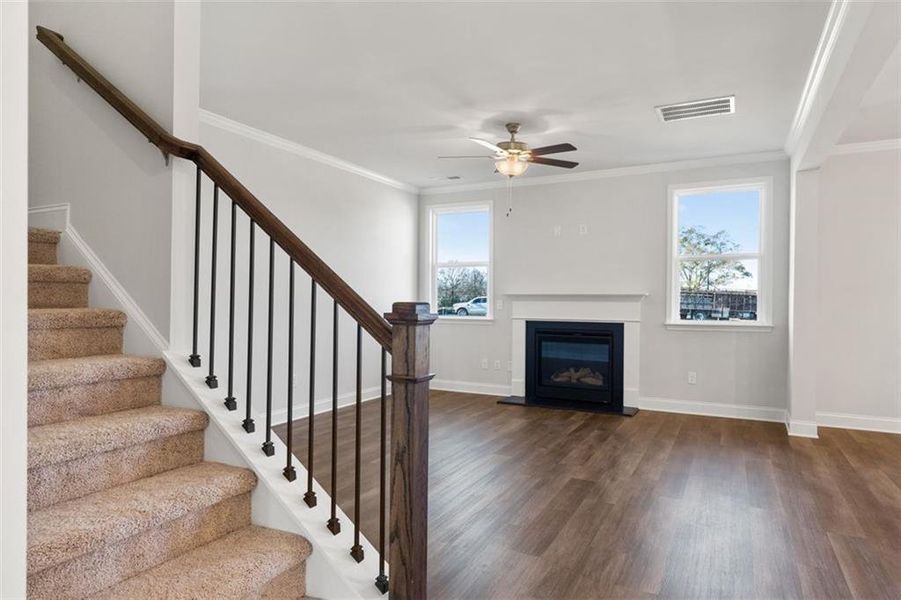 Spacious, unfurnished interior of a new home in Wehunt Meadows, Hoschton (Image 101).