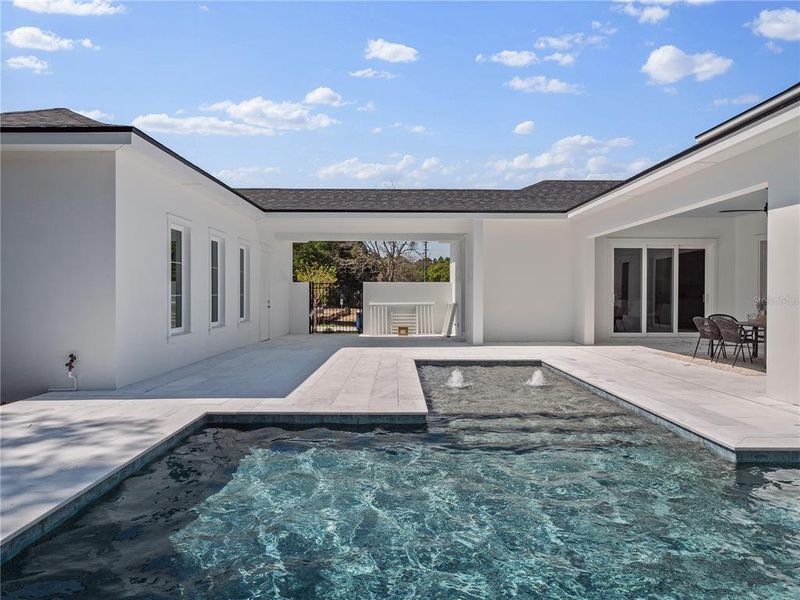 Exterior details and patio area of a home in , Oakland (Image 32).