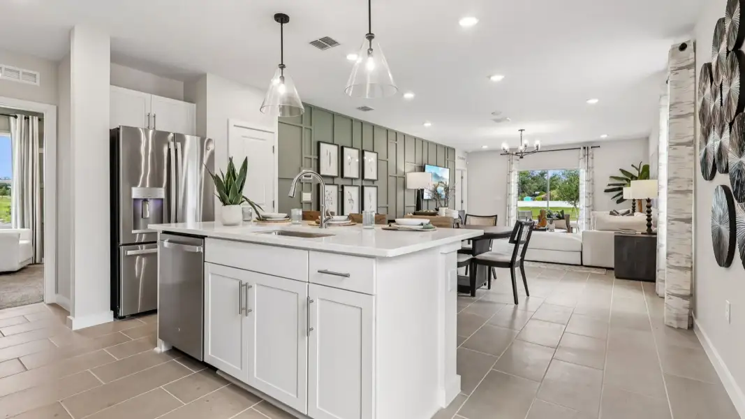 Flagler Floor Plan Kitchen by DRB Homes in Willowbrook North New Homes in Winter Haven Florida