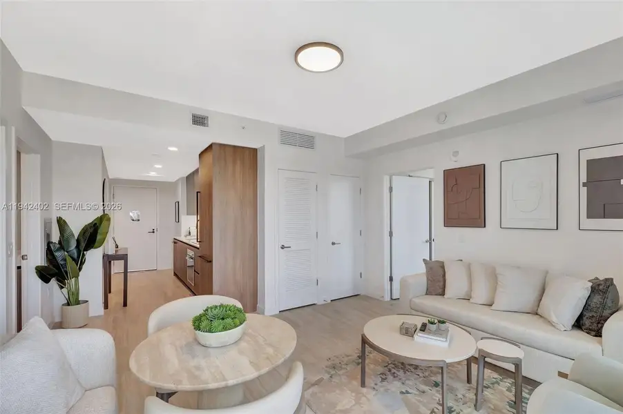 Furnished interior view inside a new home in , Miami Beach (Image 7).