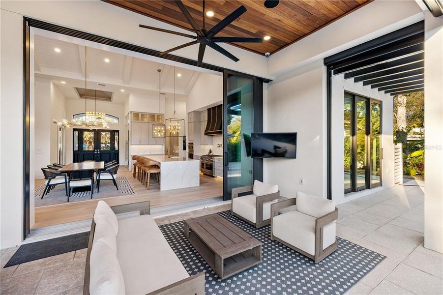 Exterior details and patio area of a home in , Sarasota (Image 31).