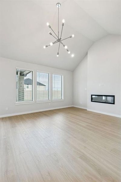 Living Room in the Stanley II home plan by Trophy Signature Homes – REPRESENTATIVE PHOTO