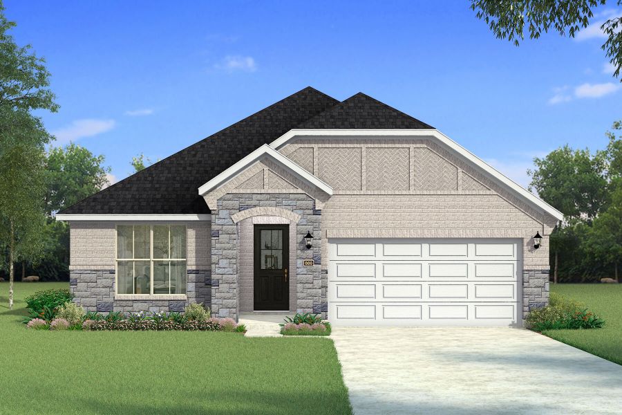 The Sarafina - Old World with Stone Elevation