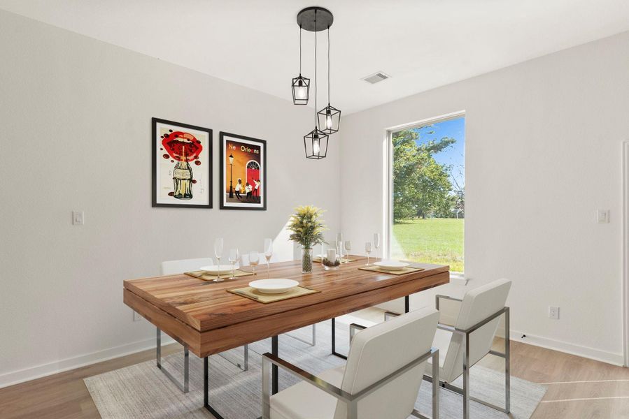Furnished interior view inside a new home in , Willis (Image 11).