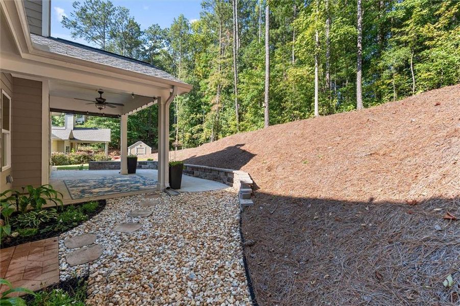 Exterior details and patio area of a home in , Villa Rica (Image 29).