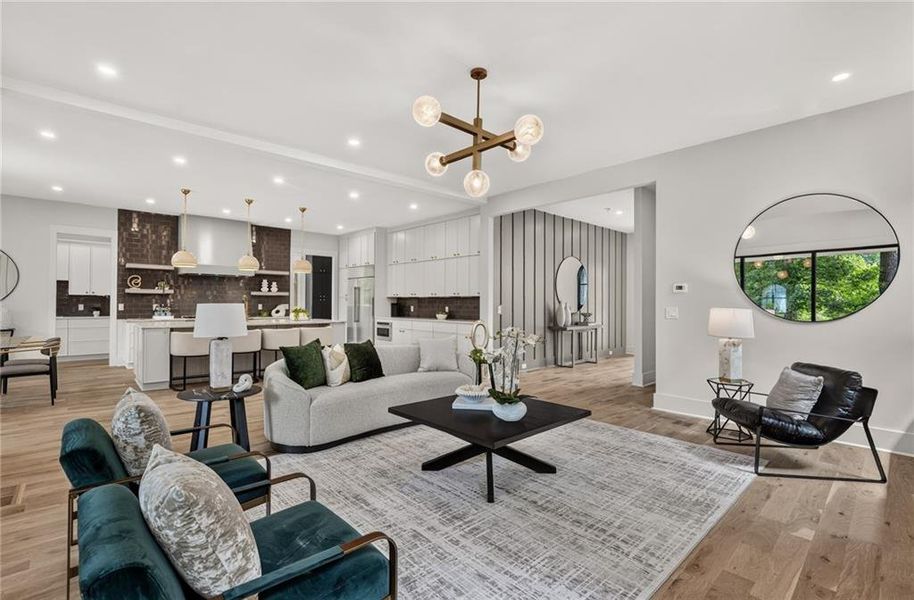 Furnished interior view inside a new home in , Atlanta (Image 32).