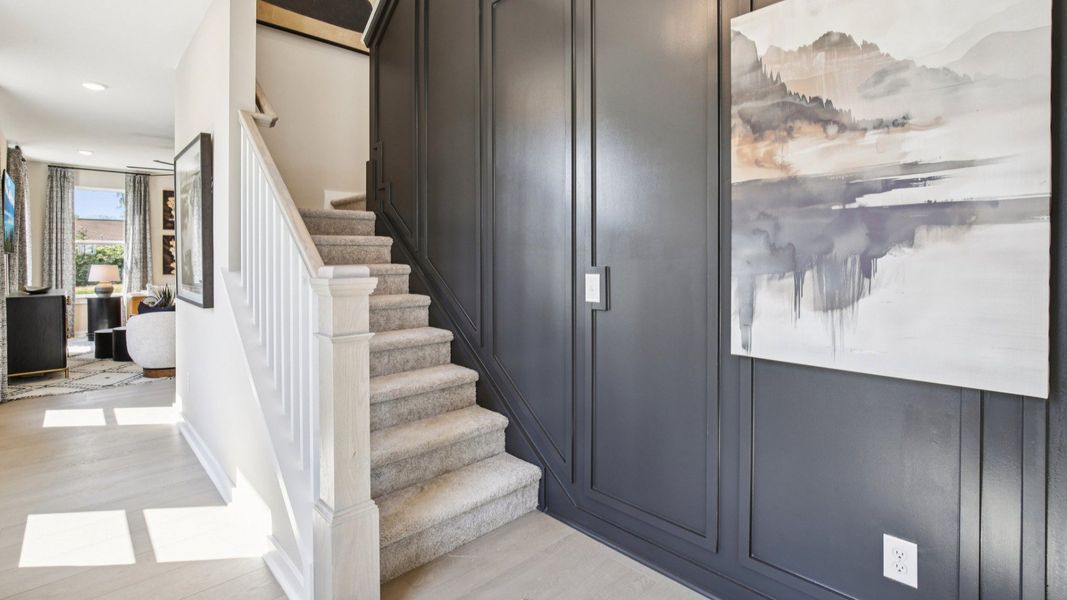 Interior entry with access to staircase