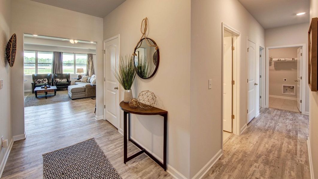 Representative furnished interior of a home built from the Denton by D.R. Horton in Hedge Rose, Somerville (Image 4). Representative furnished interior of a home built from the Denton by D.R. Horton in Hedge Rose, Somerville (Image 4).