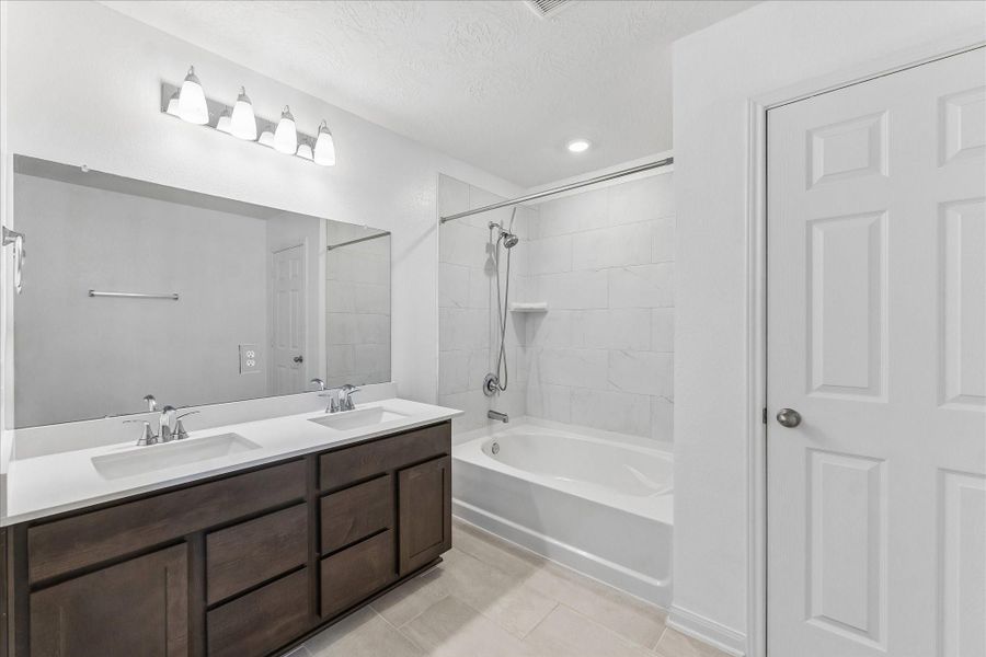 Furnished interior view inside a new home in Grace Landing, Willis (Image 7). Furnished interior view inside a new home in Grace Landing, Willis (Image 7).