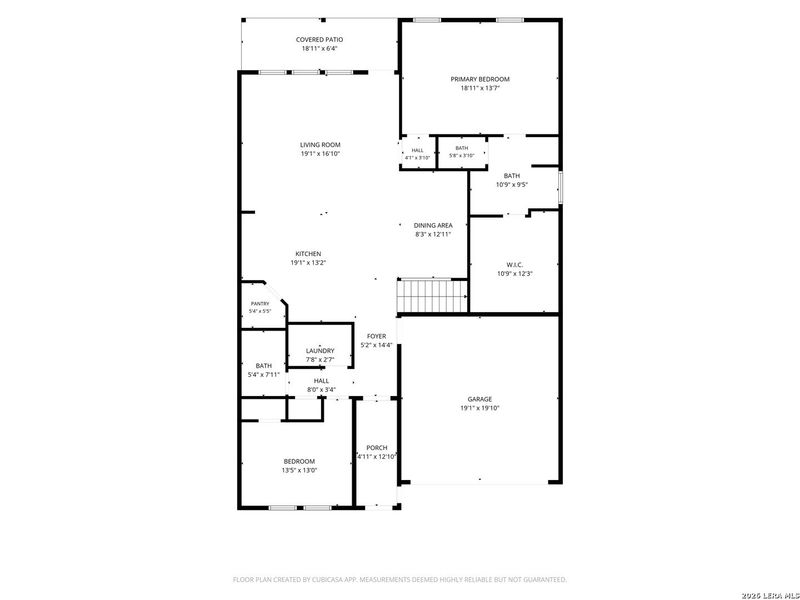 2D floor plan layout of this home in Brookstone Creek, San Antonio, TX (Image 5).