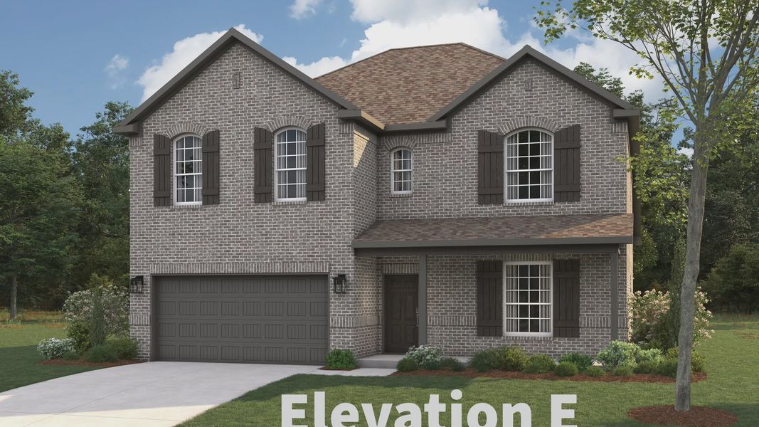 Representative exterior photo of a completed home built from the Seabrook by Stonehollow Homes in Anderson Crossing, Trenton, TX (Image 10). Representative exterior photo of a completed home built from the Seabrook by Stonehollow Homes in Anderson Crossing, Trenton, TX (Image 10).