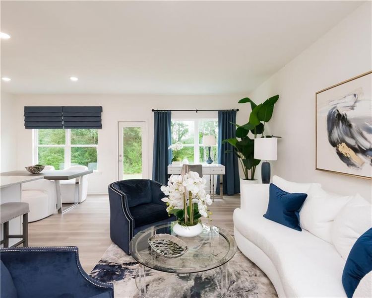 Furnished interior view inside a new home in Old Salem Crossing, Conyers (Image 7).