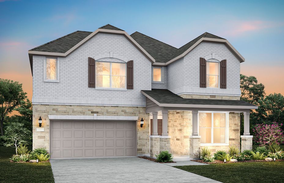 Representative exterior photo of a completed home built from the Palisade by Pulte Homes in Anna Town Square, Anna, TX (Image 25).