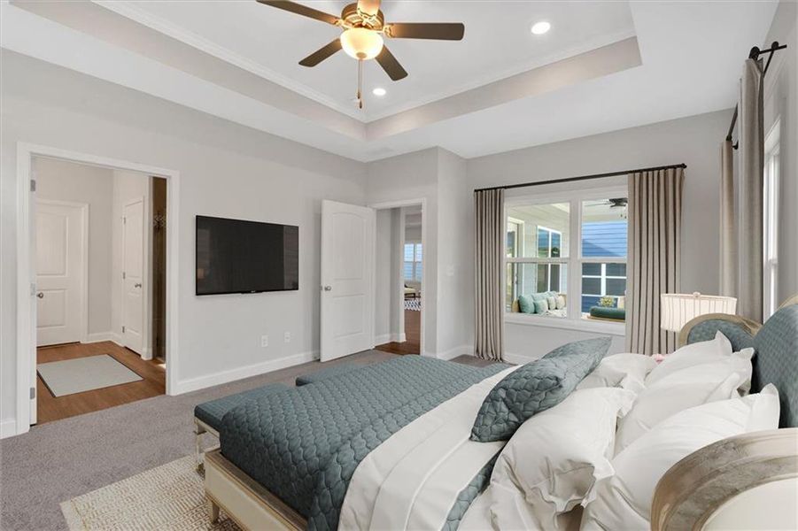 Furnished interior view inside a new home in Heritage Pointe at The Georgian, Villa Rica (Image 6).