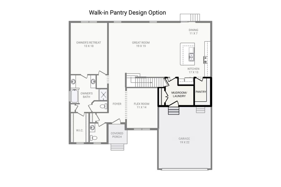 2D floor plan layout of this home in , Moncks Corner, SC (Image 7).