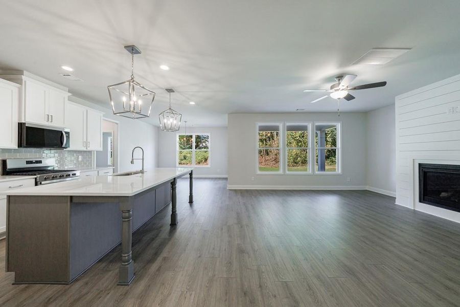 Furnished interior view inside a new home in , Buford (Image 9).