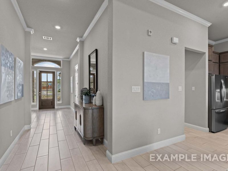 Furnished interior view inside a new home in The Reserve at Potranco Oaks, Castroville (Image 10).