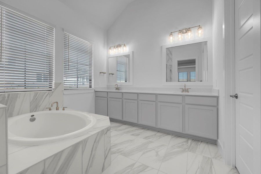 Furnished interior view inside a new home in Lone Star Landing, Montgomery (Image 12).