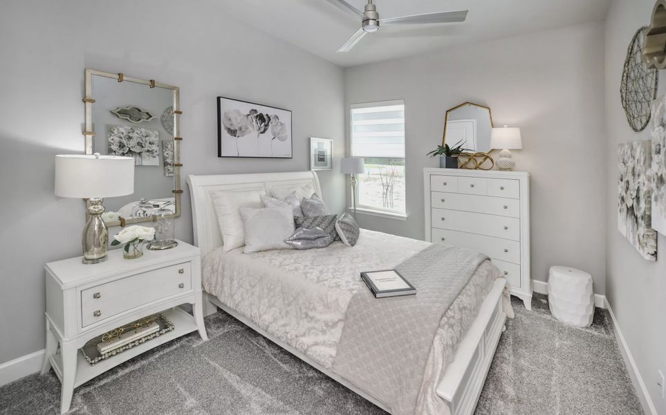 Furnished interior view inside a new home in Woodhaven, Port Orange (Image 25). Furnished interior view inside a new home in Woodhaven, Port Orange (Image 25).