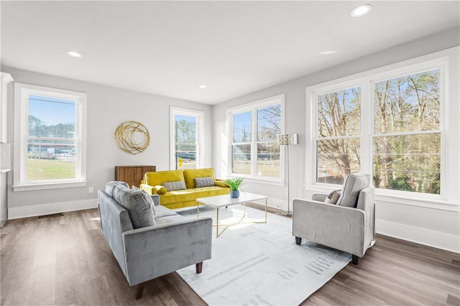 Furnished interior view inside a new home in , Atlanta (Image 32).