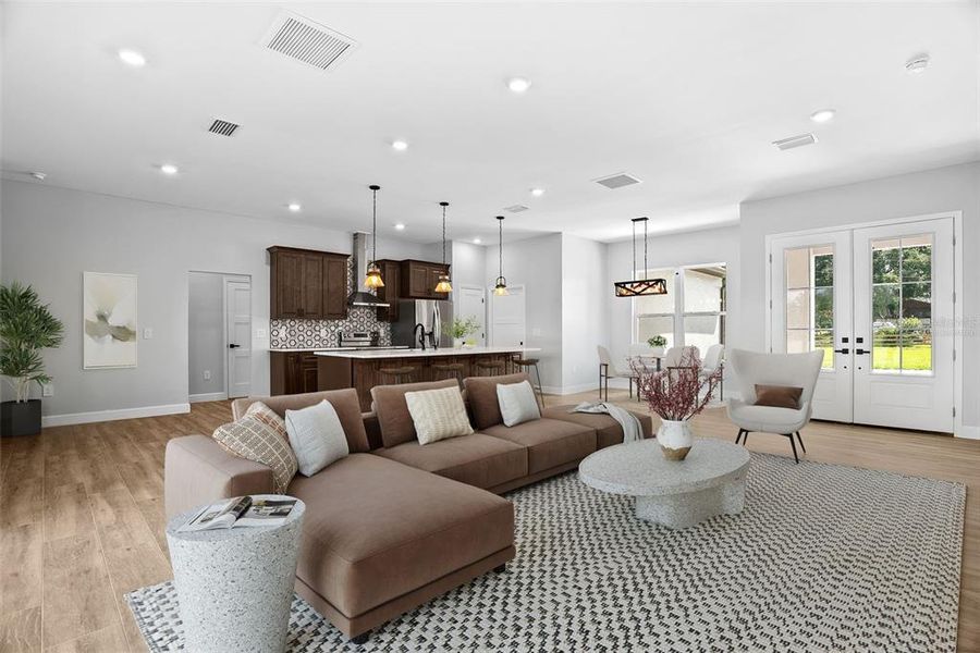 Furnished interior view inside a new home in , San Antonio (Image 15).