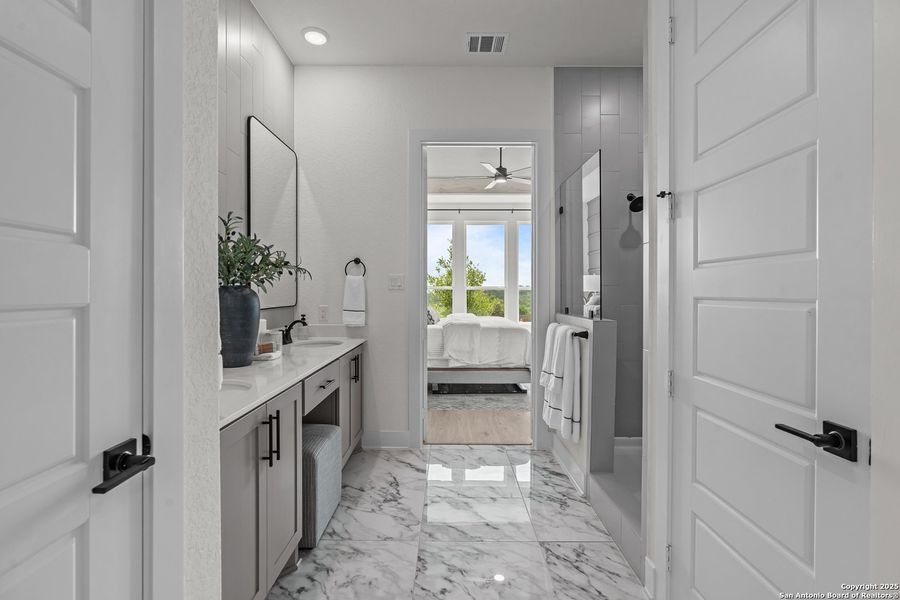 Furnished interior view inside a new home in Prominence – Now Selling, San Antonio (Image 27).
