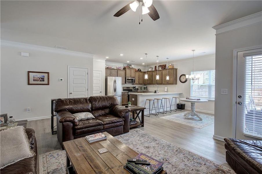 Furnished interior view inside a new home in , Cartersville (Image 30).