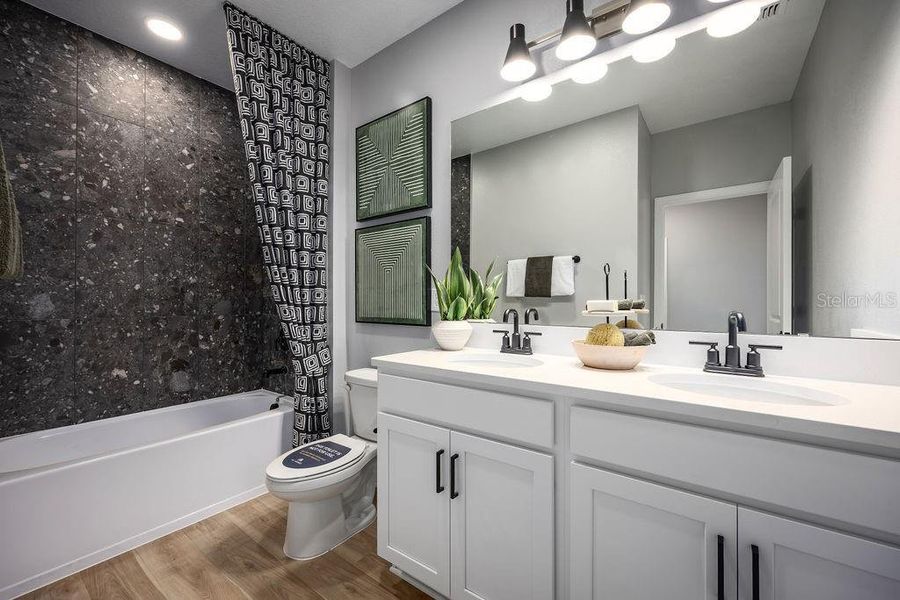 Furnished interior view inside a new home in Center Lake on the Park, St. Cloud (Image 19). Furnished interior view inside a new home in Center Lake on the Park, St. Cloud (Image 19).