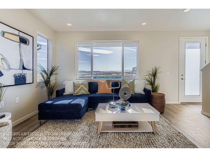 Furnished interior view inside a new home in Baseline, Broomfield (Image 13).