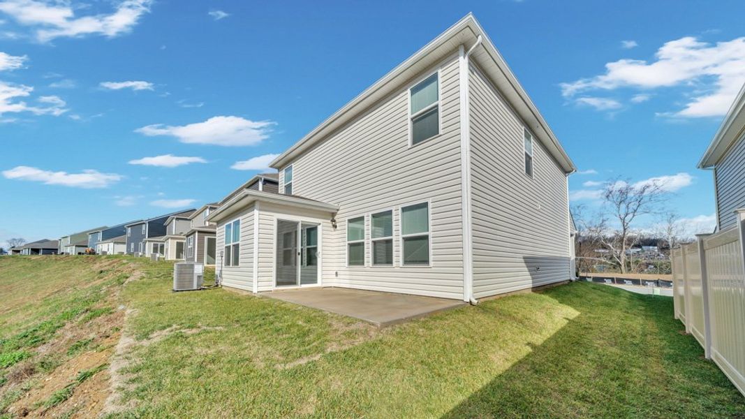 Exterior details and patio area of a home in Johnson Farms, Greeneville (Image 3). Exterior details and patio area of a home in Johnson Farms, Greeneville (Image 3).