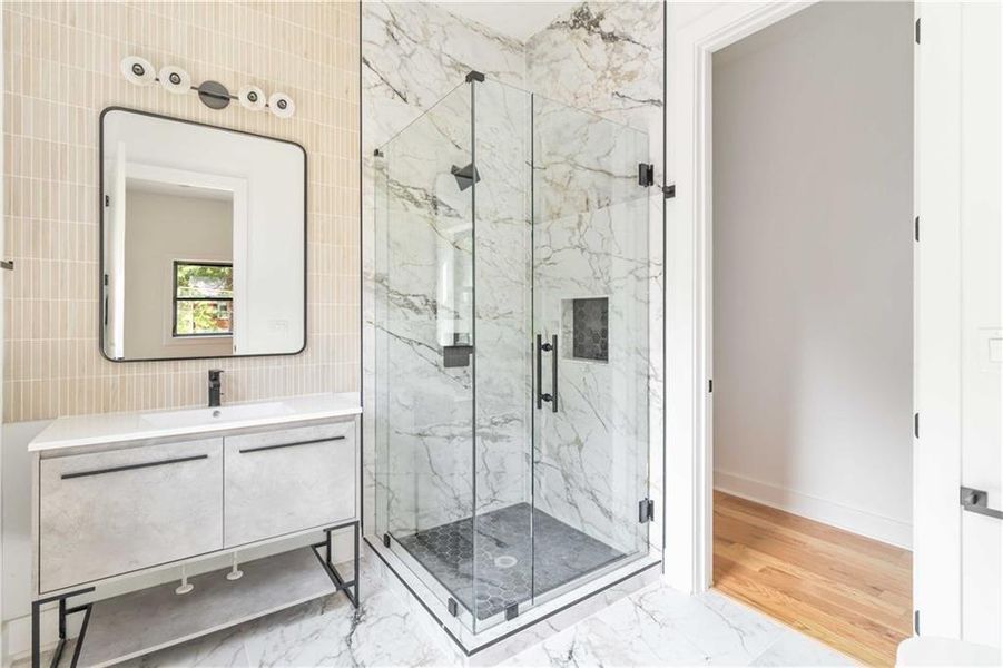 Furnished interior view inside a new home in , Decatur (Image 44).