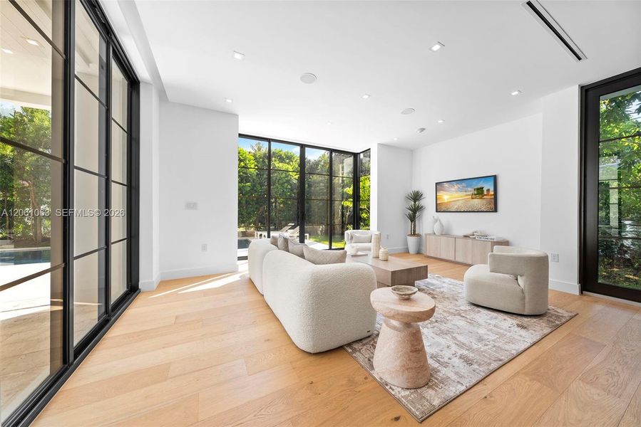 Furnished interior view inside a new home in , Coral Gables (Image 18).