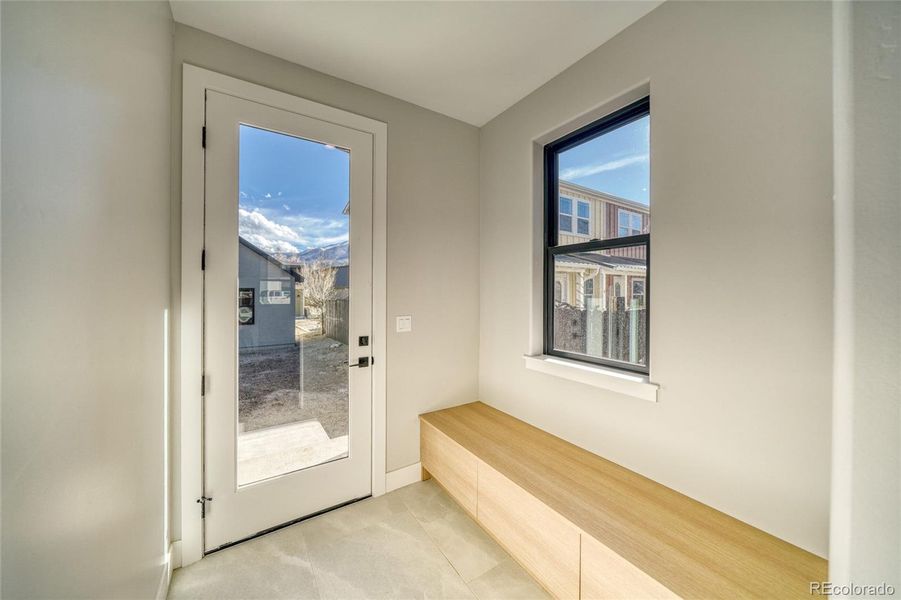 Mudroom with Built-in Storage Bench