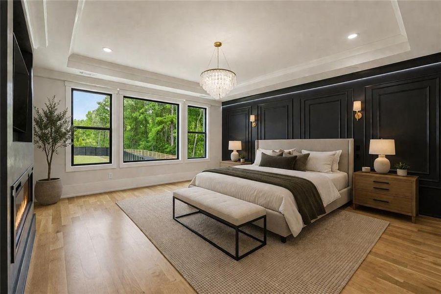 Furnished interior view inside a new home in , Buford (Image 10).
