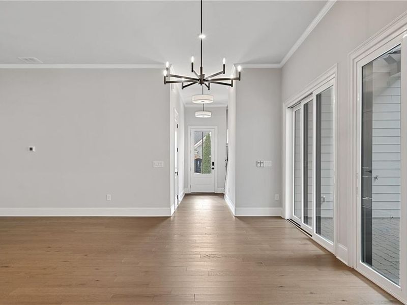 Spacious, unfurnished interior of a new home in The Village at Towne Lake, Woodstock (Image 57).