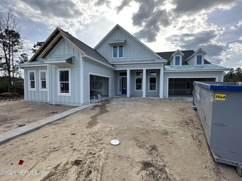 In-progress construction of a new home in SilverLeaf, St. Augustine, FL (Image 12).