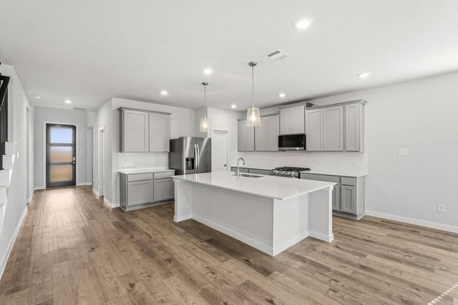 Furnished interior view inside a new home in Sanford Farms, Waller (Image 11).