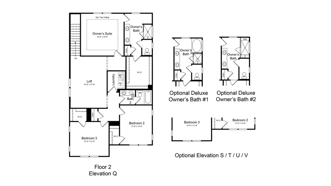 2D floor plan layout of this home in Silverstone, Knightdale, NC (Image 4).