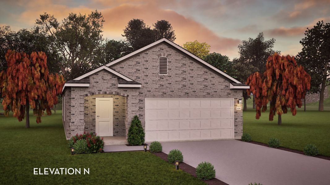 Representative exterior photo of a completed home built from the Pecan by CastleRock Communities in The Pines at Seven Coves, Willis, TX (Image 19). Representative exterior photo of a completed home built from the Pecan by CastleRock Communities in The Pines at Seven Coves, Willis, TX (Image 19).