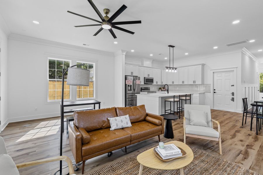 Furnished interior view inside a new home in , North Charleston (Image 6).